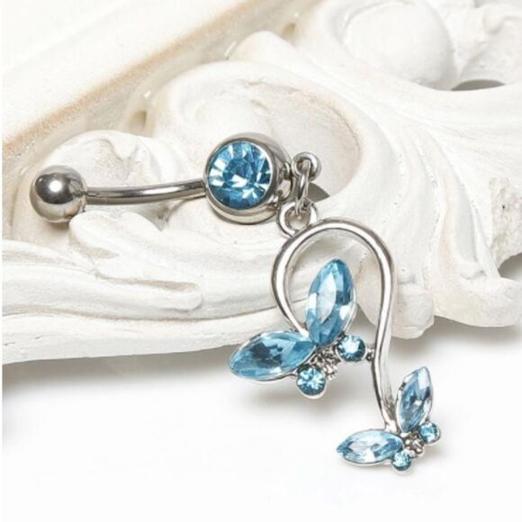 Butterfly Bellybutton Ring   - Picture 1 of 2
